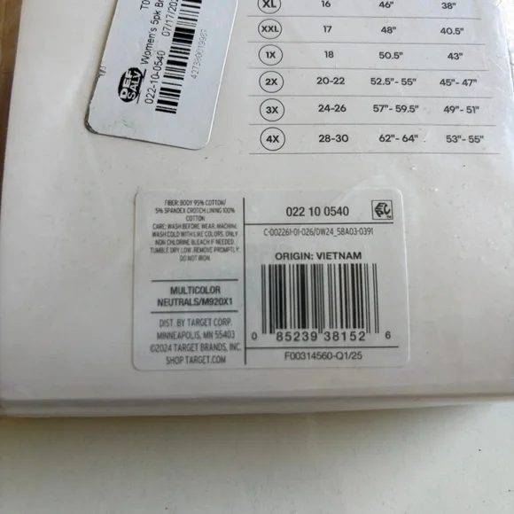 Deal Worthy Women’s 5 Pack Cotton Briefs Underwear, Size L - Picture 4 of 5